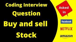 Best time to buy and sell Stock in Java || Java coding Interview Question with solution [MOST ASKED]