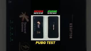 Infinix Note 12 VIP vs iPhone 12 Pro Max - Pubg test !!!   #shorts