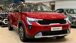 New Kia Sonet X Line ( 2025 ) - Luxury Compact SUV | Intense Red