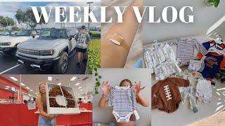 VLOG: glucose test, car shopping, baby clothes haul, fall decor etc!