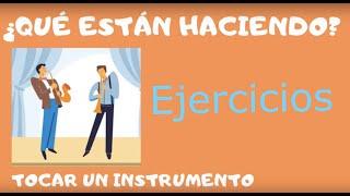 PRACTICE ESTAR + GERUNDIO - EXERCISES(ejercicios) with SOLUTIONS! ️  ‍️