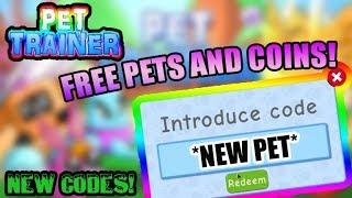 [ALL CODES]Pet Trainer Simulator | Get Pets And Coins! | Roblox