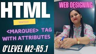 HTML marquee Tag Tutorial: Create Scrolling Text/image  in Minutes|HTML Tutorial for beginners