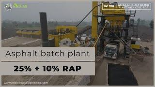 Recycled asphalt hot mix plant | Asphalt batch plant with 35% RAP