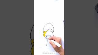 Colored Drawing Guide: How to Draw a Goose's Head | #shorts #drawing #RavlykArt