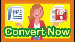 Convert word to pdf without losing formatting and Text | Convert DOC to PDF online free