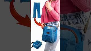 How to Upcycle Old Jeans into Shoulder Bag easily Miarti️