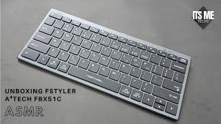 UNBOXING A⁴TECH FSTYLER FBX51C WIRLESS KEYBOARD ASMR.   #itsmetechy #unboxing #asmr #a4tech