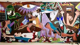 Picasso's Guernica = Gaza - A Painting about Bombing Palestinians