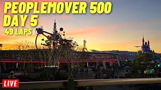  LIVE: PeopleMover 500 let's ride 500 Miles Day 5 at Magic Kingdom, Walt Disney World 1/8/2025