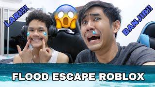 LARI WOI BANJIR TERUK FLOOD ESCAPE ROBLOX 