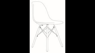 СБОРКА ИНСТРУКЦИЯ СХЕМА СТУЛ EAMES DSW, DAW