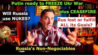 Russia ready to discuss freezing war. Rus lost or fulfill ALL its goals? Will Rus use Nukes?