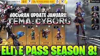 TEMA CYBORG!? BOCORAN ELITE PASS SEASON 8! HADIAHNYA KEREN PARAHH! - Garena Free Fire