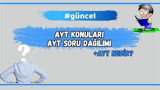 2024 YKS-AYT Konuları , AYT Soru Dağılımı, AYT Nedir, AYT Konu Çizelgesi | PDF #güncel (ÖSYM)