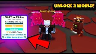 I *UNLOCK* FLAME WORLD! Tapping Simulator! #roblox #robloxtrend