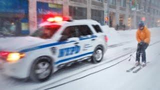 SNOWBOARDING WITH THE NYPD