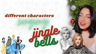 different characters singing jingle bells