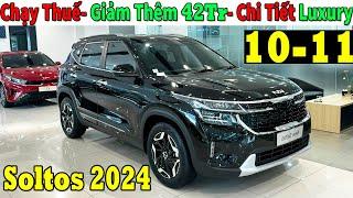 Giảm Thêm 42Tr Kia Seltos Luxury Chạy Thuế, ok Hơn Creta, Xforce? | Lăn bánh Seltos Mới | Topcarvn