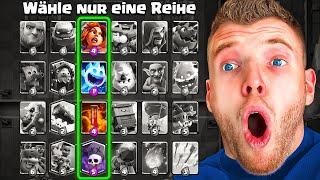 NUR 1 KARTENREIHE WÄHLEN im MEGA AUSWAHL MODUS... (Eskalation) | Clash Royale Deutsch