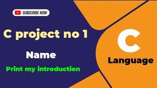 C project print our introduction // C language projects #coding #c language