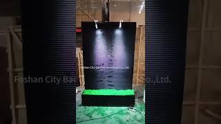 Customized Indoor or Outdoor Decoration LED Light Water Feature Acrylic Waterfall Wall #waterfall