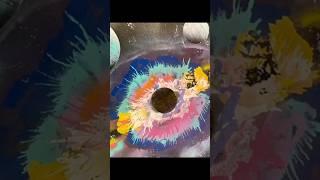 Spray Paint Art - Weird Colorful Black Hole Using Air Hose #streetart #aerosolart #spraypaintart