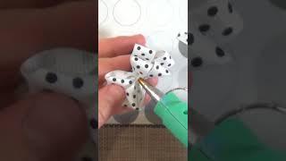 Secrets of craftsmanship School bows baby diy kanzashi