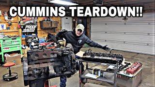 24V CUMMINS FULL ENGINE TEARDOWN!!