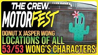 All 53 Jasper Wong's Characters The Crew Motorfest - Donut X Jasper