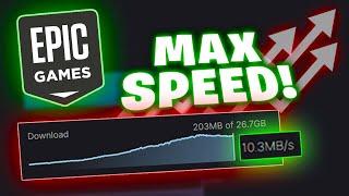 How to INCREASE Epic Games Download Speed!