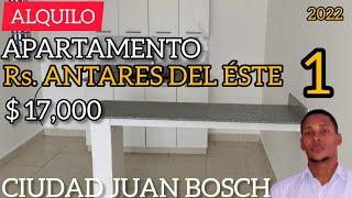 Apartamento en ALQUILER, Residencial ANTARES DEL ÉSTE 1, CIUDAD JUAN BOSCH 2022, SANTO DOMINGO ÉSTE.