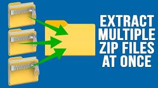 How to Extract Multiple Zip Files at the Same Time (2 Methods)