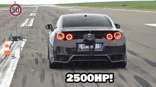 2500HP Nissan GT-R R35 BoostLogic ALPHA 24x VIS KOSOVA 0-382 KM/H  ONBOARD & ACCELERATIONS!