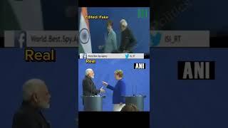 Merkel and Modi handshake #politics #handshake #amazing #power #edit #fun