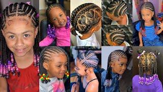 ‼️Black Little Girls Braids Hairstyles / Kids Hairstyles For School Girls   #kids #cocomelon #fyp