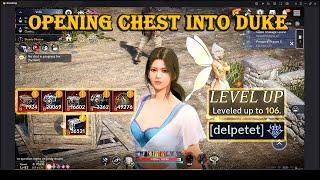 Black Desert Mobile | Opening a Lot of Chest Into DUKE!