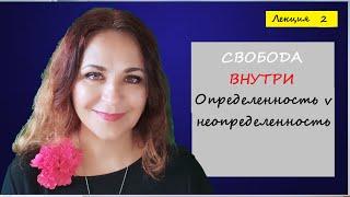 Неопределенность V Определенность СВОБОДА ВНУТРИ