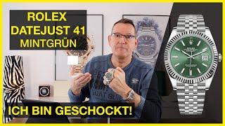 ROLEX  DateJust 41 Mintgrün, Fake-Uhr auf einem neuen Level!