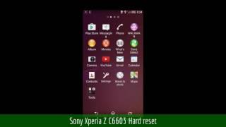 Sony Xperia Z C6603 Hard reset