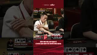 Sảnh tươi nhưng lại gặp phải lá river định mệnh #poker #vietnampokertour