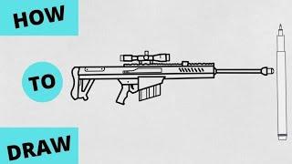 HOW TO DRAW M82B GUN OF FREEFIRE #ArtBySujan