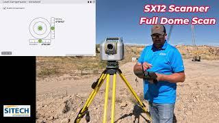 Trimble SX12 Full Dome Scan Using Siteworks