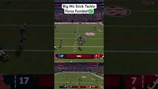 Best Defensive Hit Stick Force fumble Plays!! #share #shorts #trending #gameplay #views