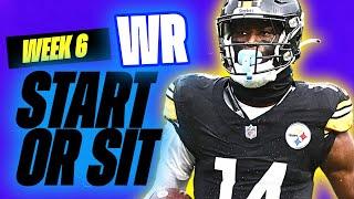  WEEK 6 WR MUST Start/Sit Picks!  | 2024 Fantasy Football Advice