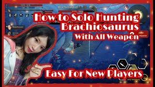 Solo Hunting Brachiosaurus With All Weapon part 1 | Durango Wild Lands : Second Wave