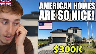 Brit Reacts to AFFORDABLE $300,000 MODERN AMERICAN HOUSE TOUR
