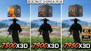 Ryzen 7 7800x3D vs 9 7900x3D vs 9 7950x3D / Test / WQHD - 4K / 3440p - 2160p / RTX 4090 / in 8 Games