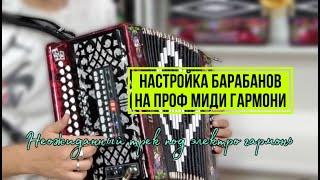 Эта песня под гармонь не оставит равнодушным никого! Плюс научим настроить барабаны на миди гармони!