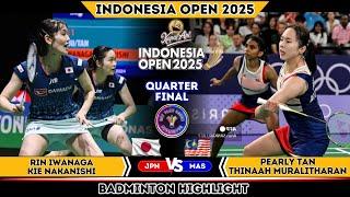 Rin IWANAGA/Kie NAKANISHI vs Pearly TAN/THINAAH Muralitharan | KAIO  2025 Badminton